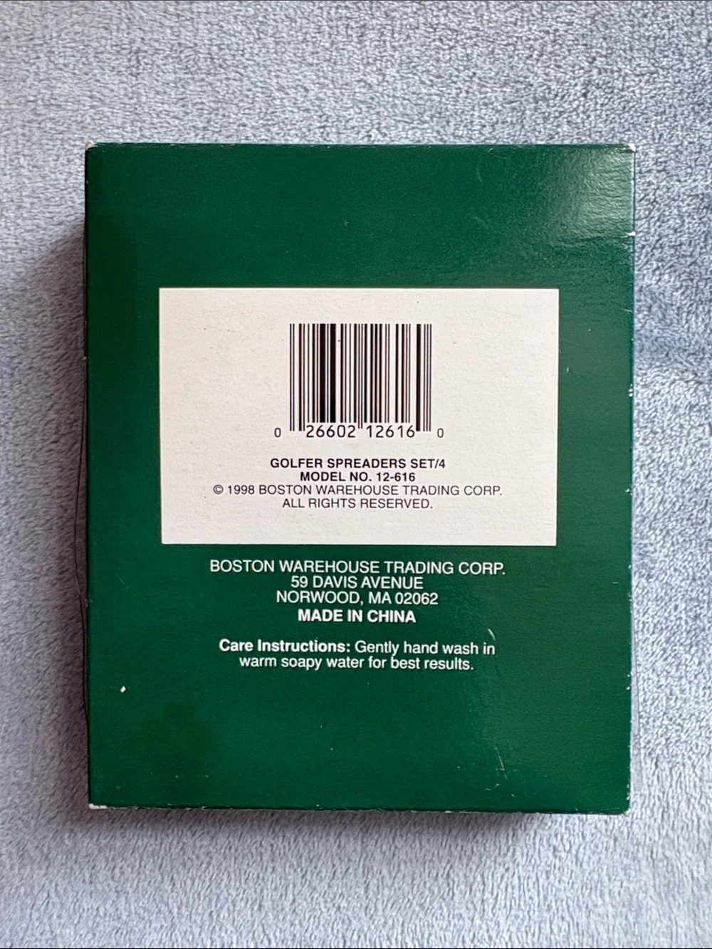 Boston Warehouse Green & Multicolor Golfer Spreader Set Vintage